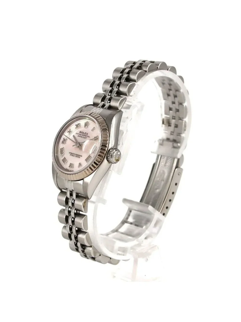 Rolex Datejust Stainless Steel White Gold Automatic Watch